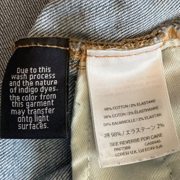 J. Crew Womens Broken In Boyfriend Jeans 25 Blue Medium Wash Distressed - Picture 8 of 12